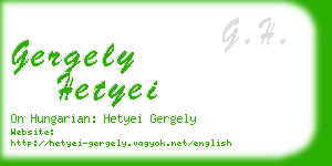 gergely hetyei business card